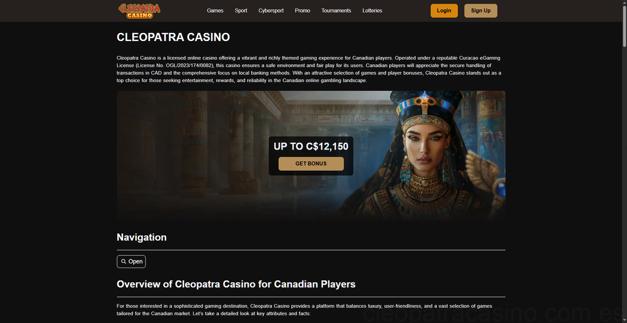 Cleopatra Casino Casino