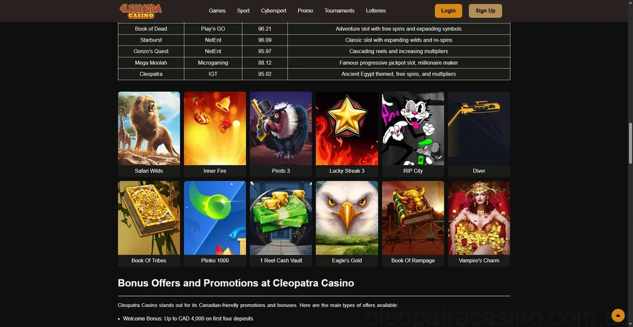 Cleopatra Casino Casino